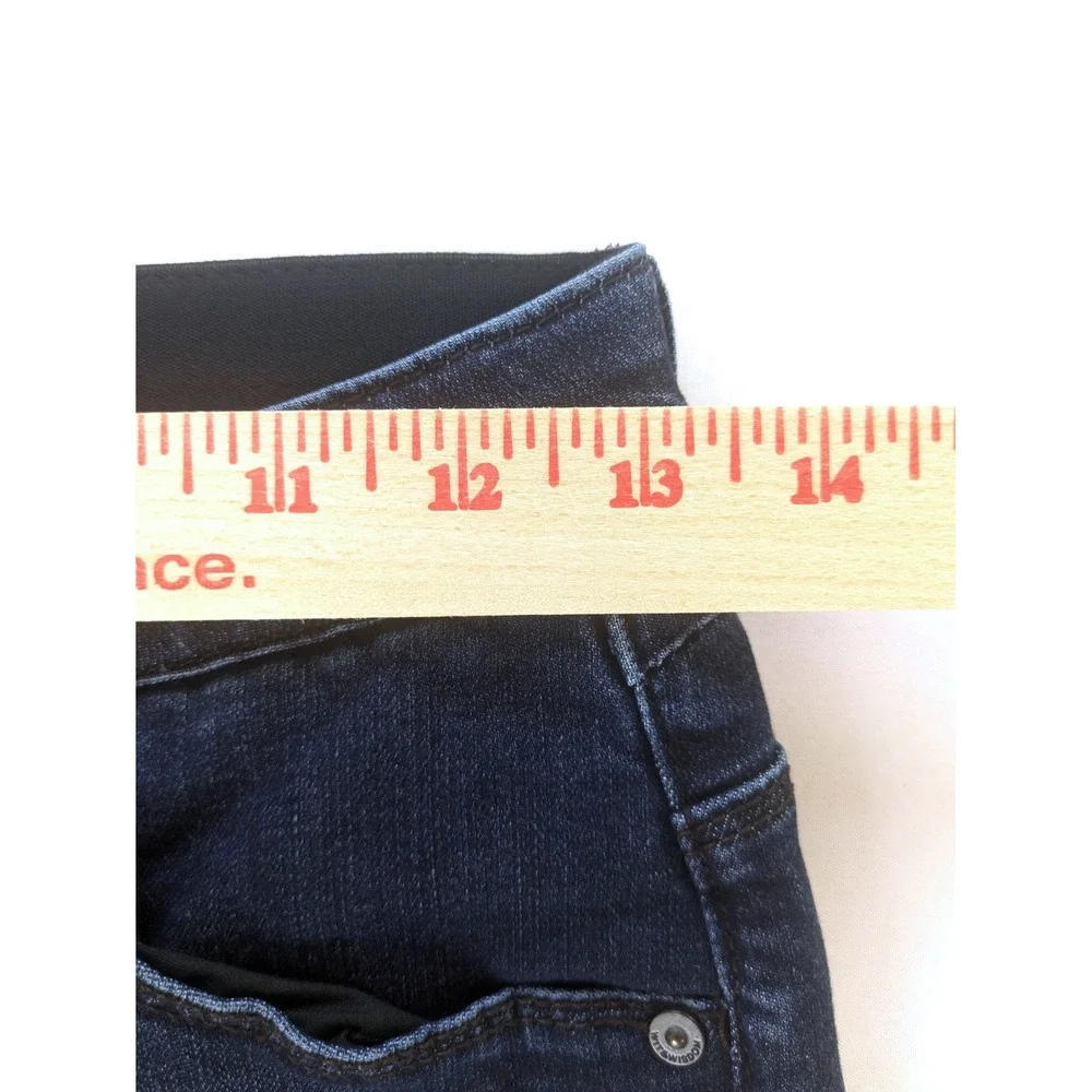 Wit & Wisdom Ab-solution Straight Leg Dark Wash Raw Hem Jeans Size 0